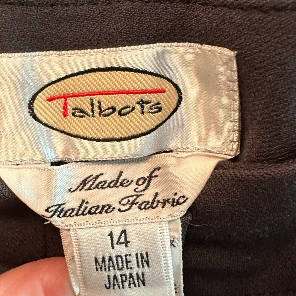 Talbots Size 14 Italian Fabric lined pants, grey, women’s - Picture 2 of 4